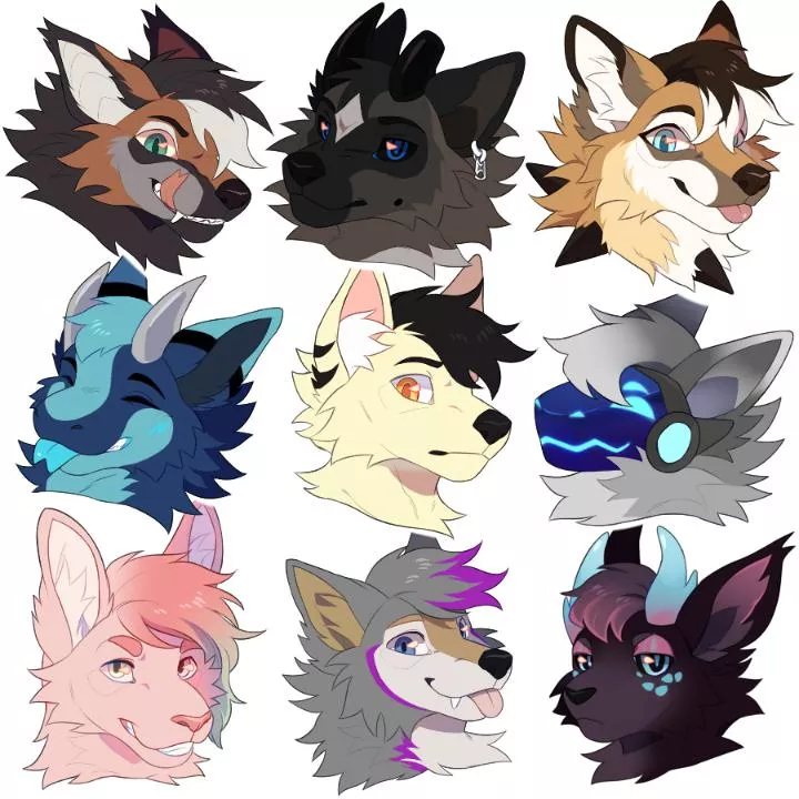 Annother Batch Of Headshot Commissions Done Nudes Furry NUDE