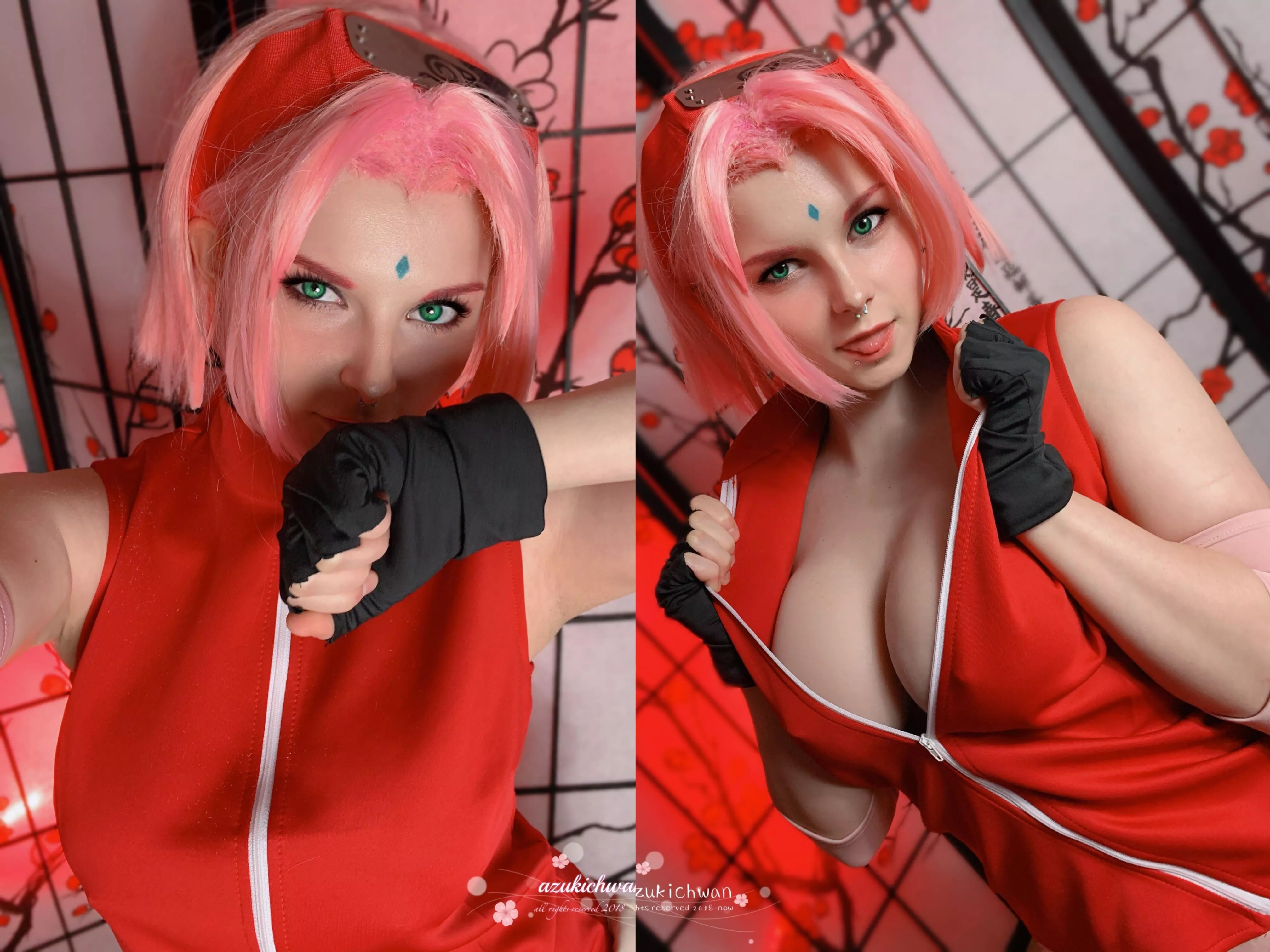 Lewd Sakura Cosplay By Azukichwan Nudes Naruto Hentai NUDE PICS ORG