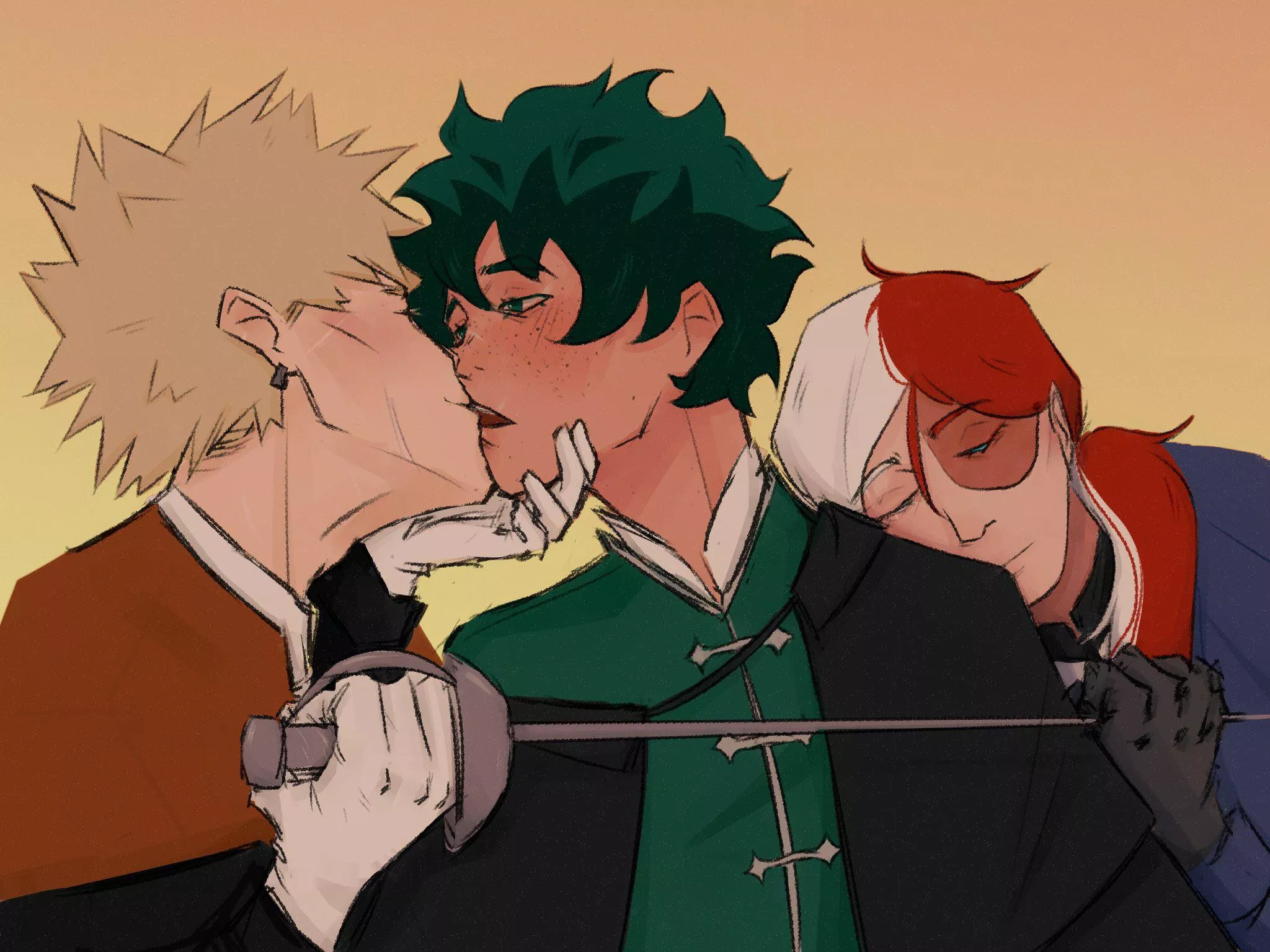 The Three Musketeers By Carnivorous Todobakudeku My Hero Academia Nudes Yaoi Nude