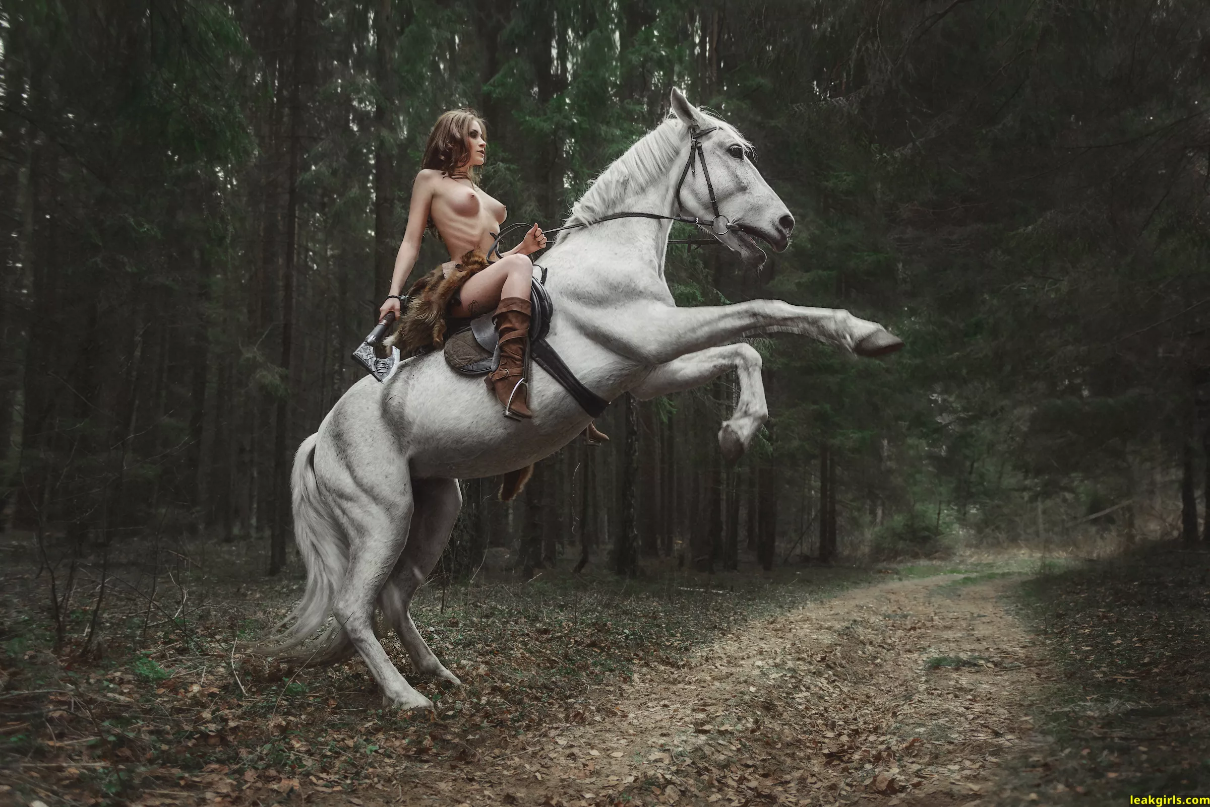 Mounted Warrikr With Axe Nudes Warriorwomen Nude Pics Org