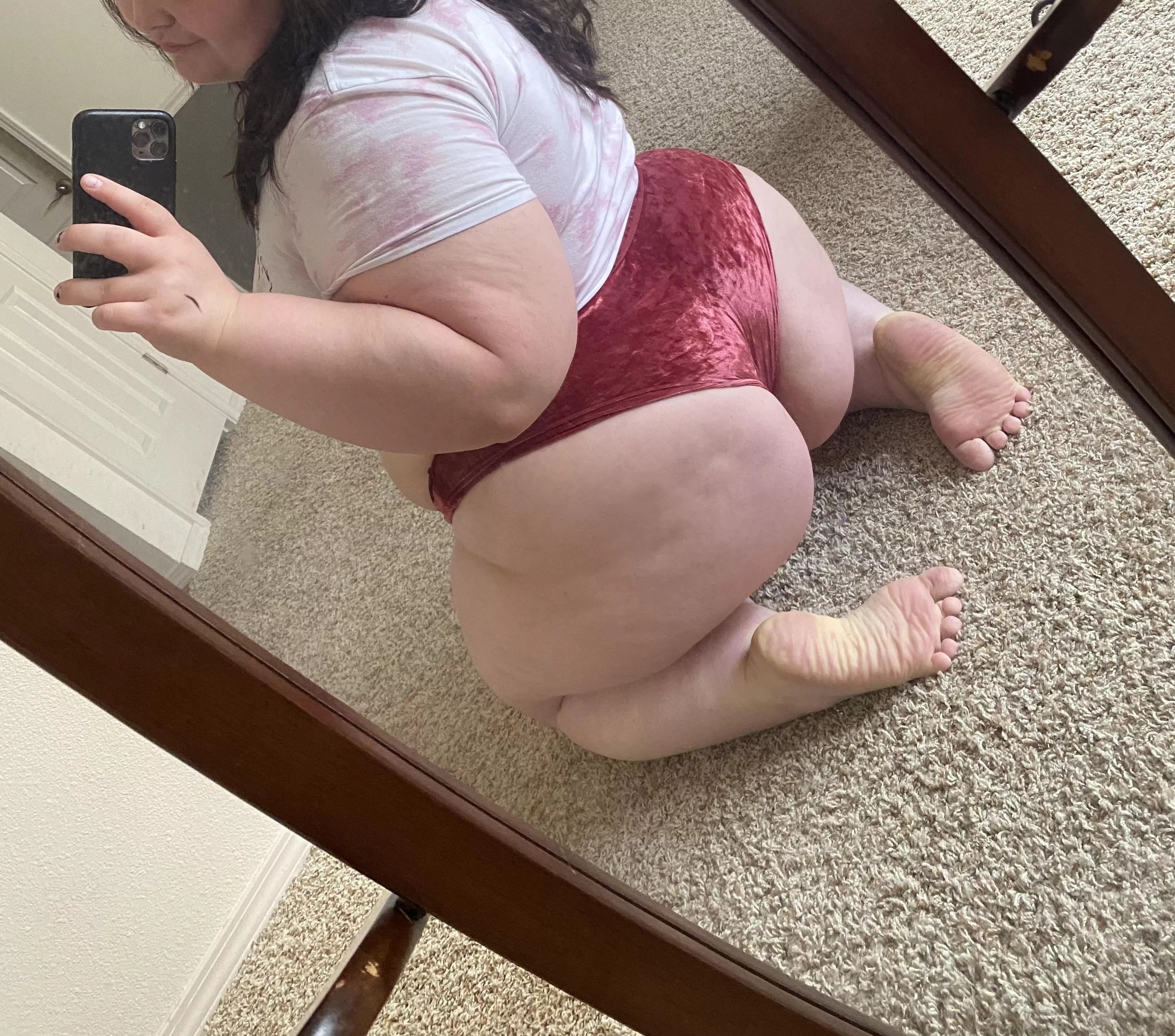 These Are Supposed To Be Booty Shorts But My Ass Is Too Fat Nudes