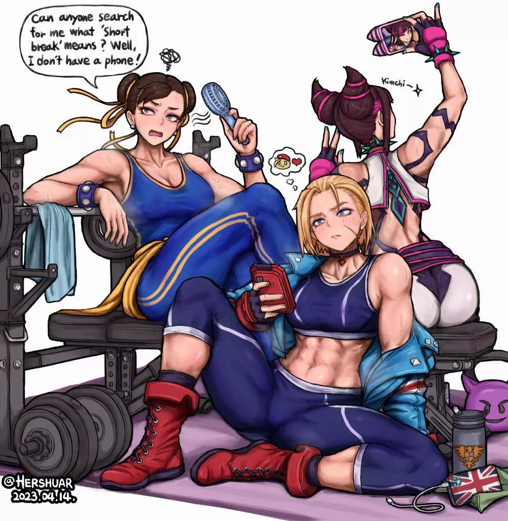 Chun Li Cammy And Juri Hershuar Street Fighter Nudes