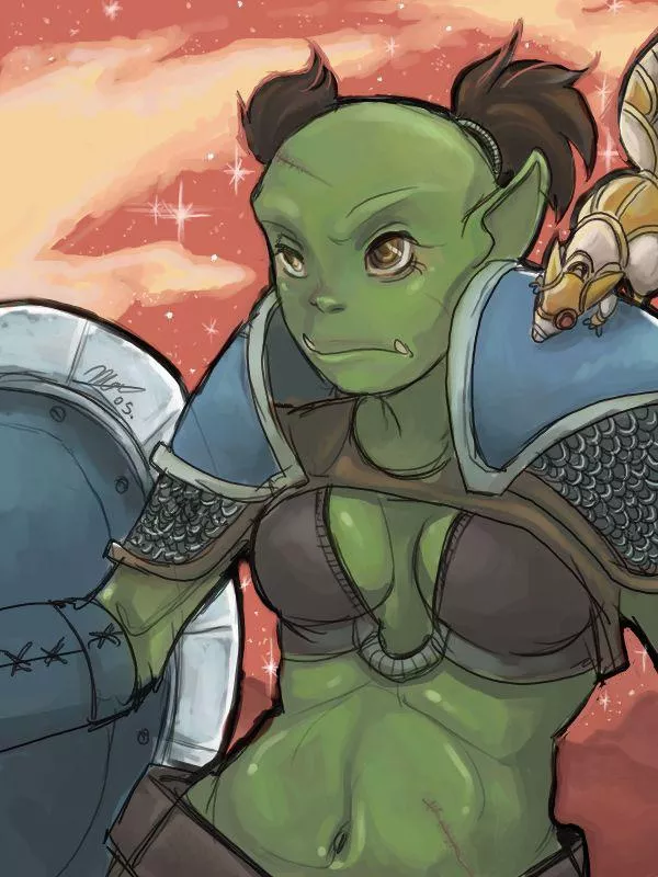 Cute Orc Fighter Girl By Unknown Artist Nudes Orc Nude Pics Org