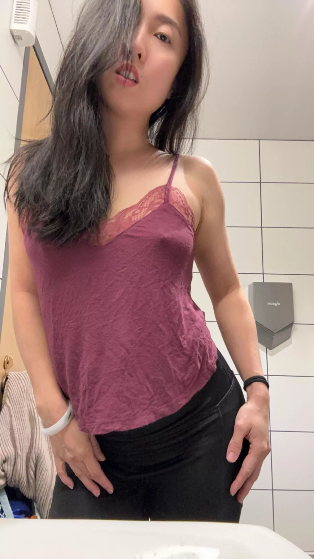 This Asian Milf Doesnt Like To Wear Bras In Public Nudes Nobra