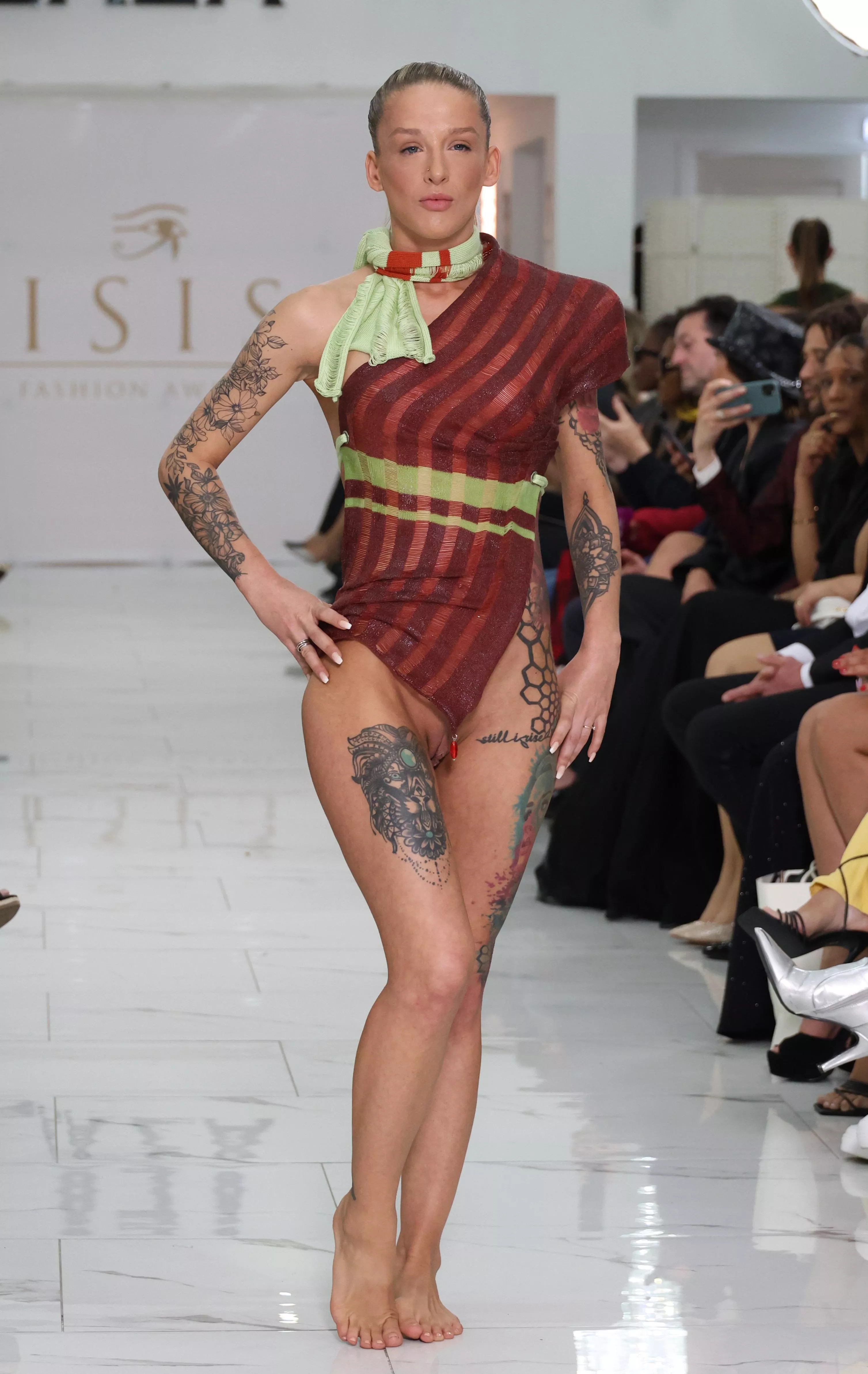 Isis Fashion Awards 2024 Nude Accessory Runway Catwalk Show Danique