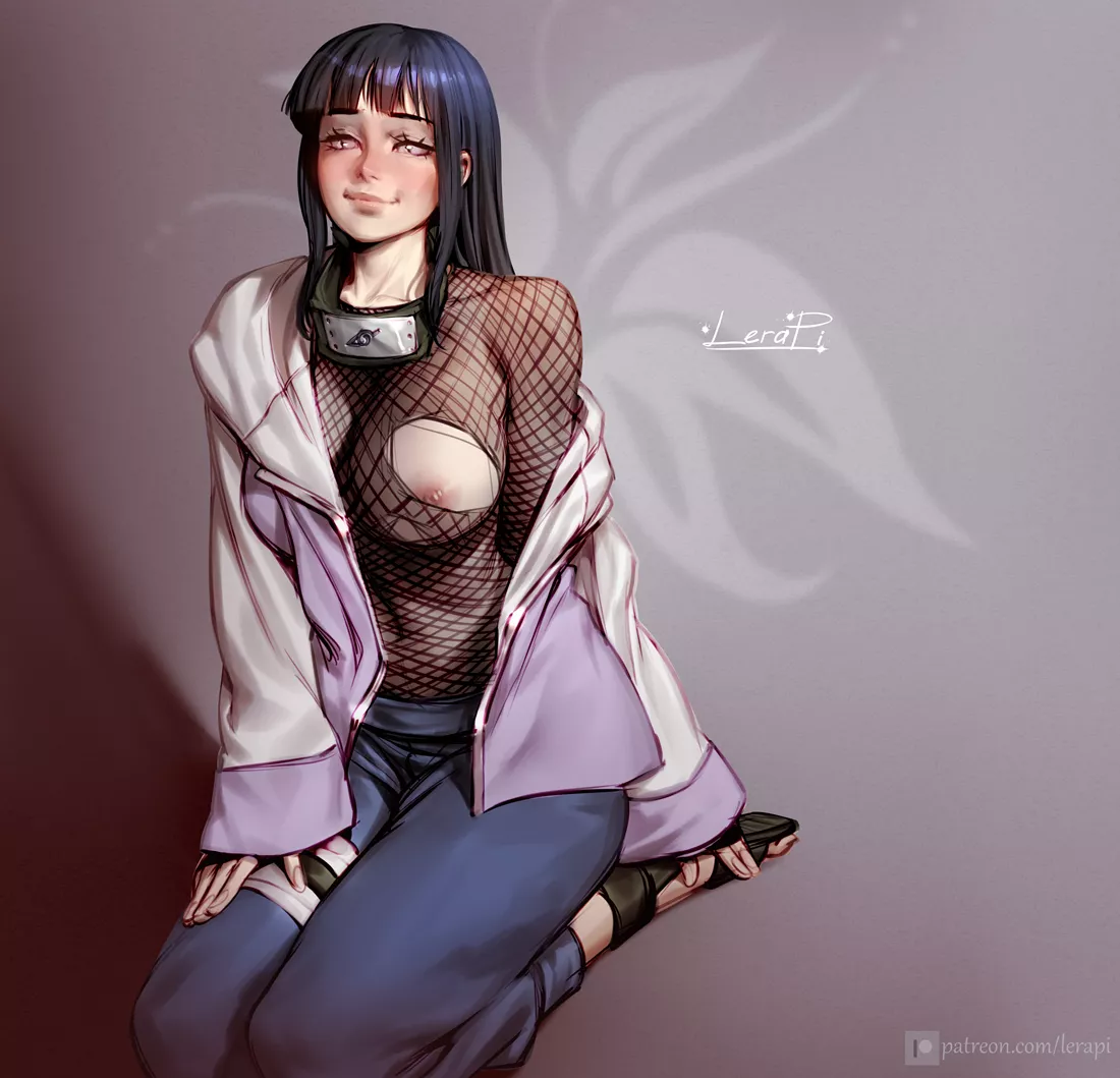 Hinata Torn Fishnet Bodysuit Love (Aleriia V ) [Naruto]
