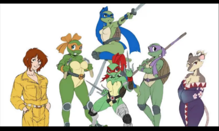 TMNT r63. Черепашки ниндзя правило 63. TMNT Rule 63.