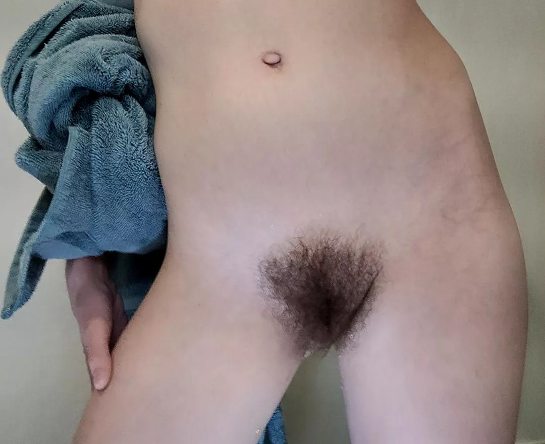 One full year of pussy hair growth!!! 😻 Hope that's not too much for you, baby😇