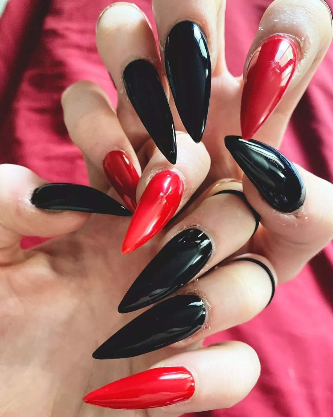 Red And Black Is Such A Good Combo Nudes Nailfetish Nude Pics Org
