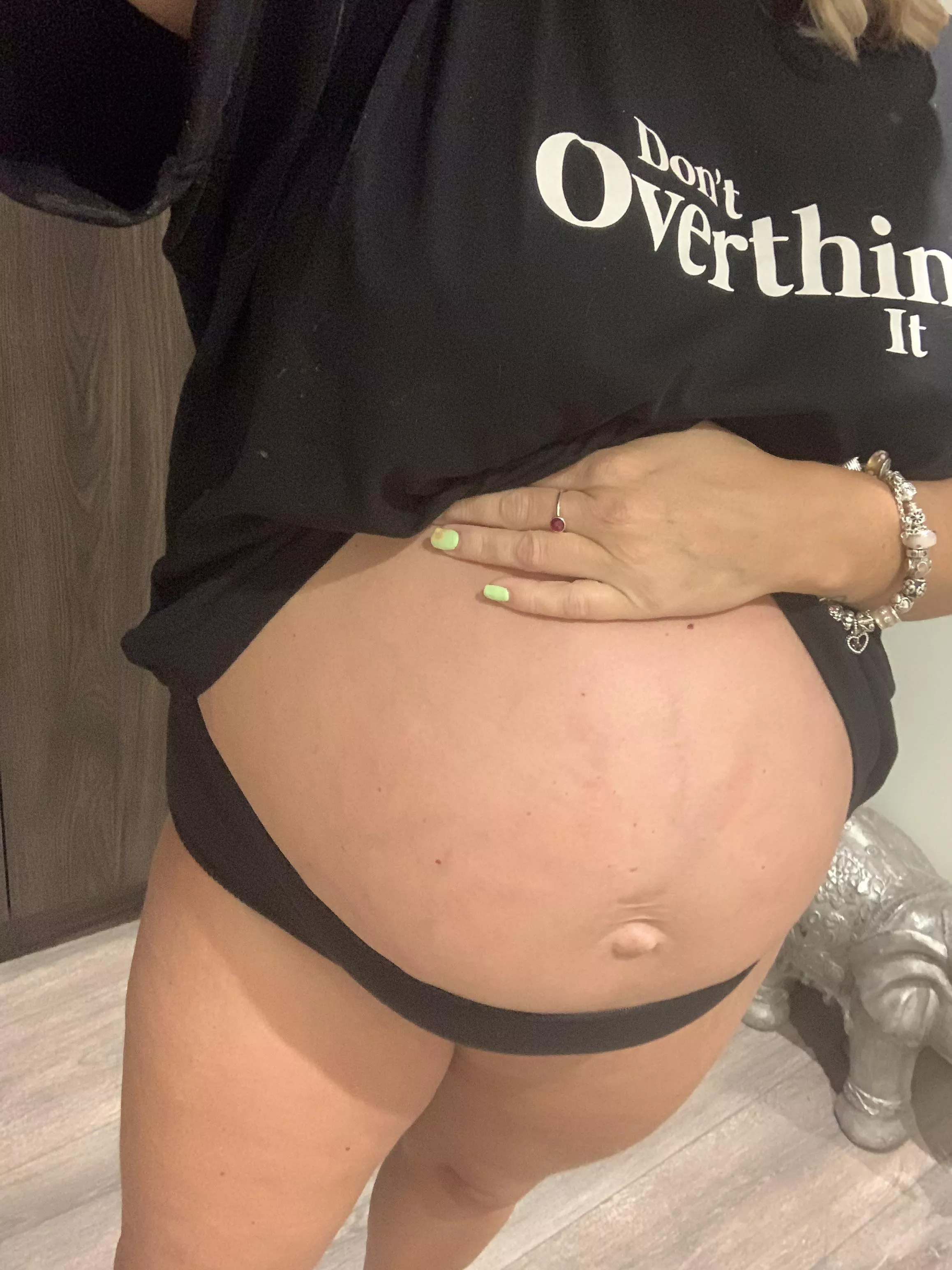 Weeks And Belly Button Is Popping Follow My Pregnancy Links In Bio