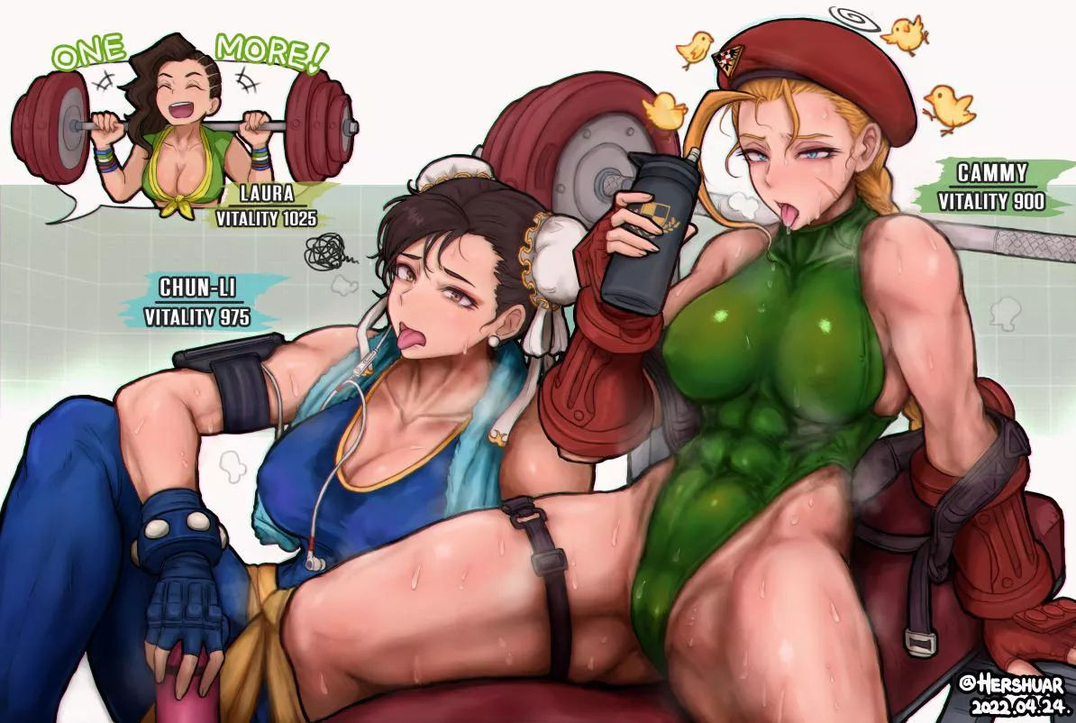 Chun Li Cammy Hershuar Games Street Fighter Nudes