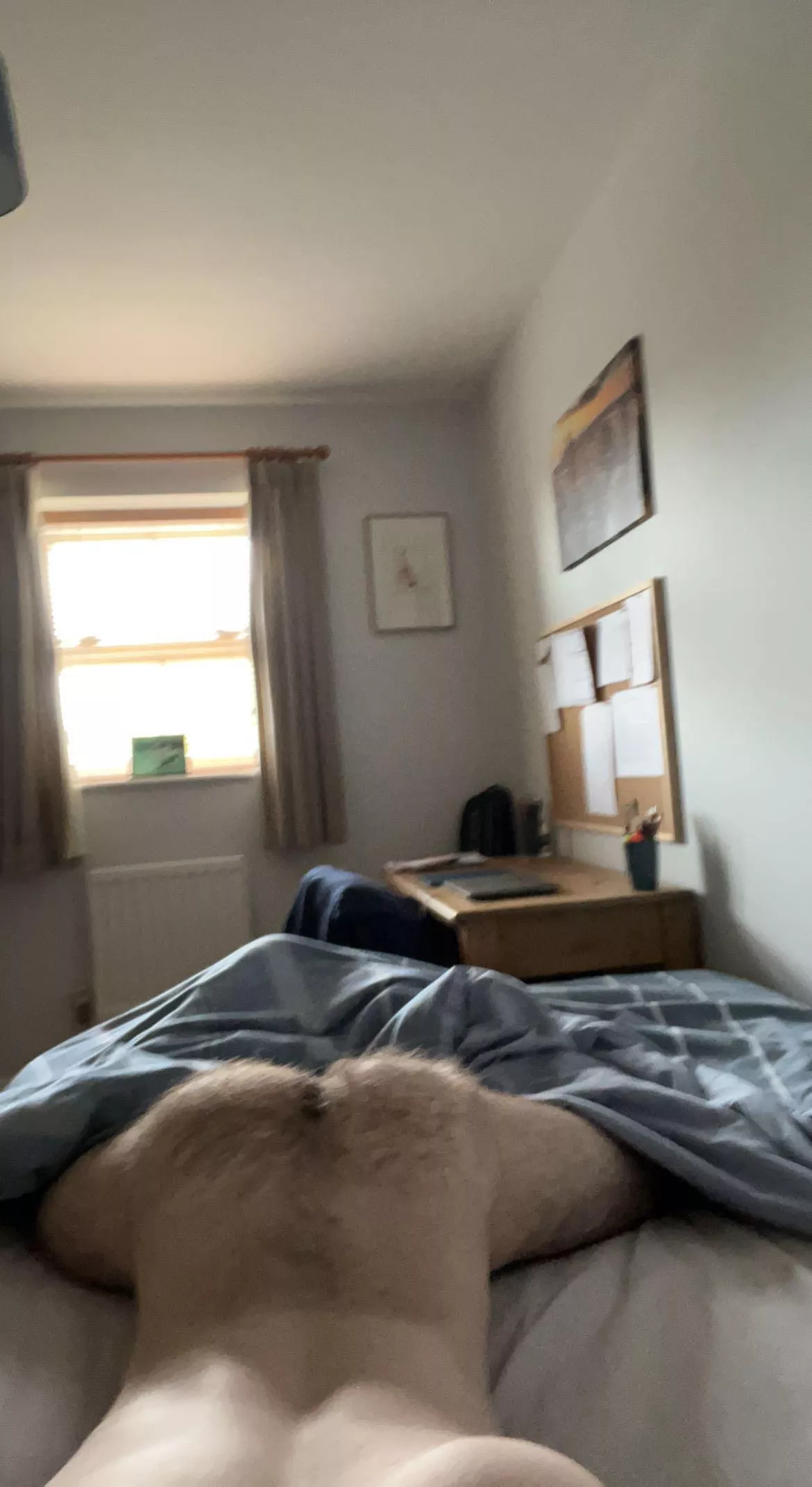 Spread my legs.