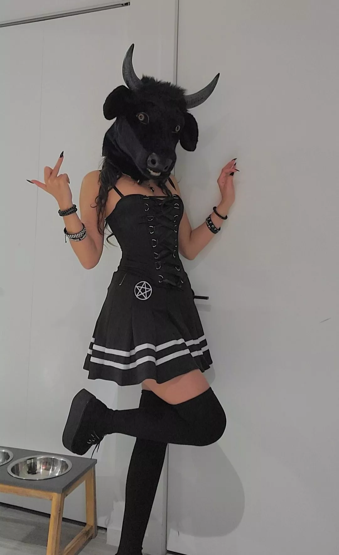 my halloween costume: horny and goth