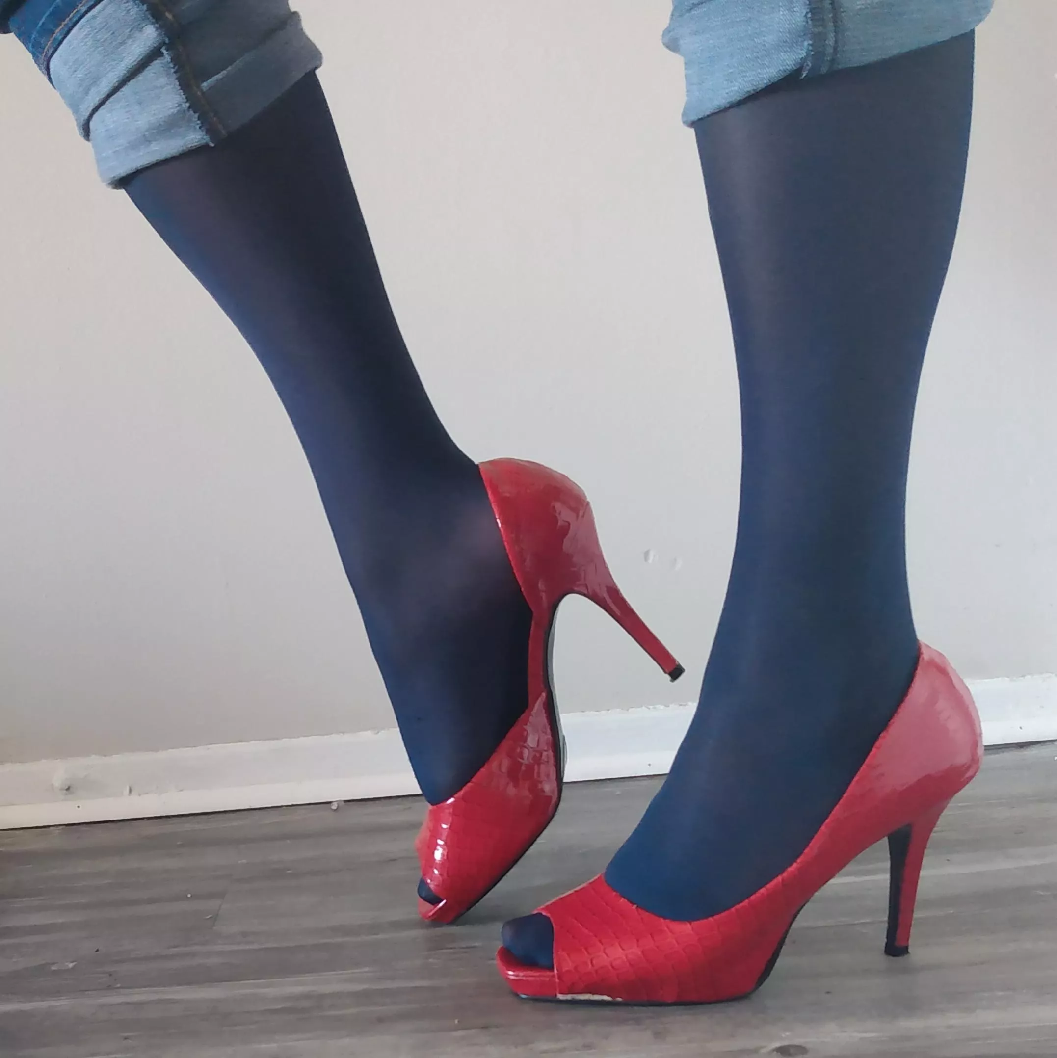 Heels & jeans