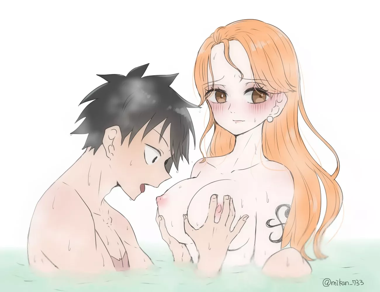 Luffy Fascinated By Nami S Boobs Nudes Funpiece Nude Pics Org