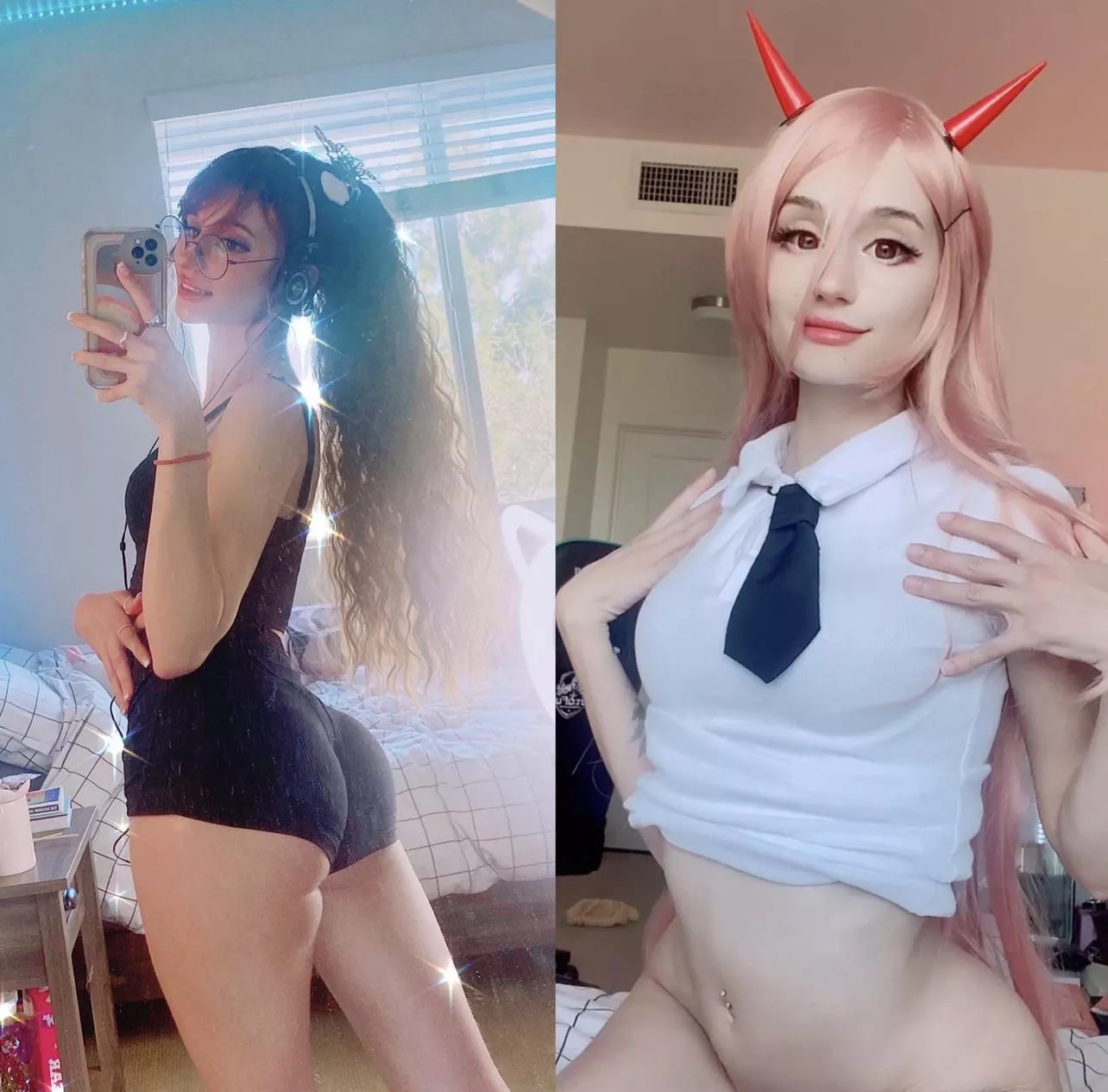 Power From Chainsaw Man Cosplayer Vs Cosplay Nudes Cosplaygirls