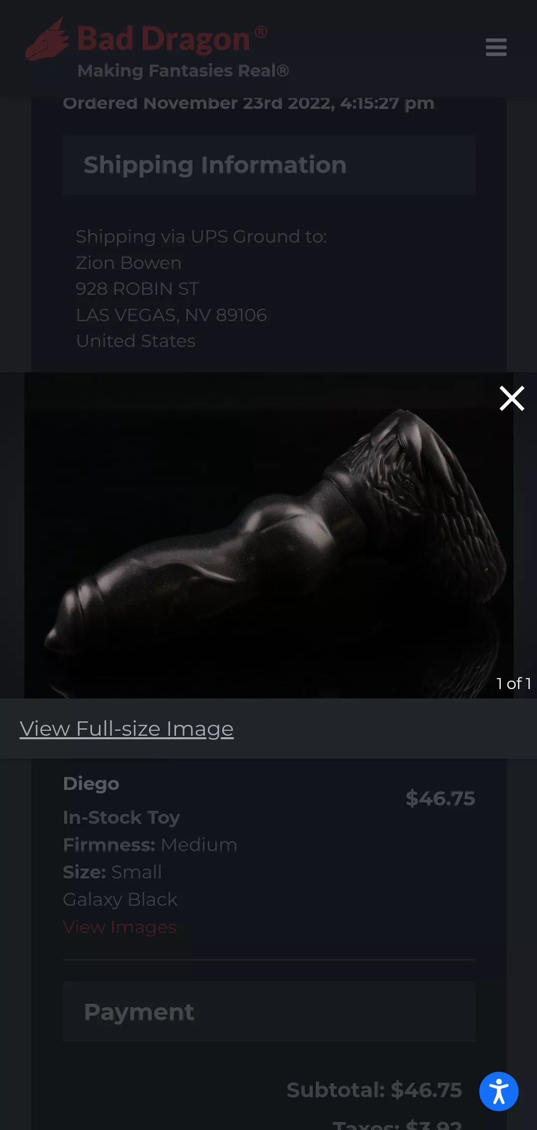 First BD dildo