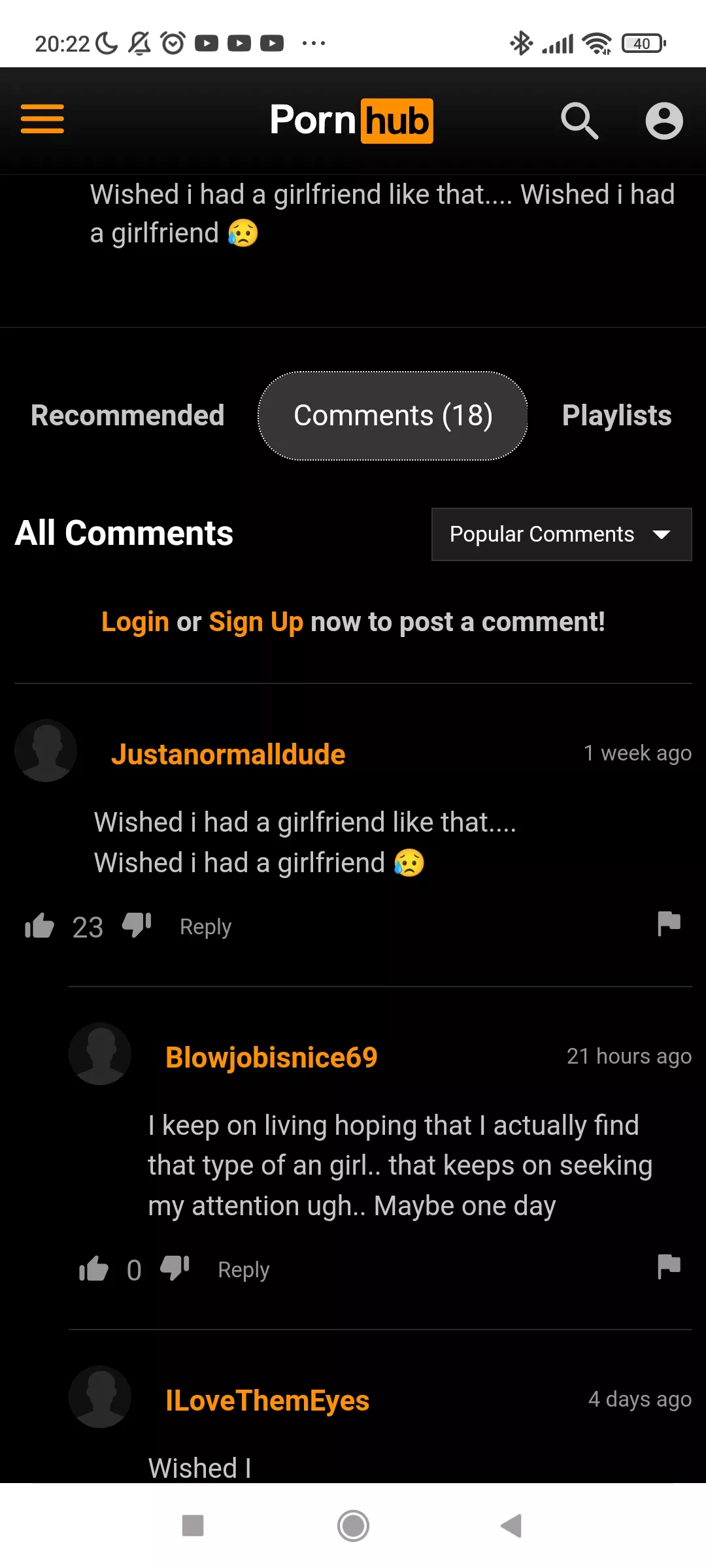 A little sad
