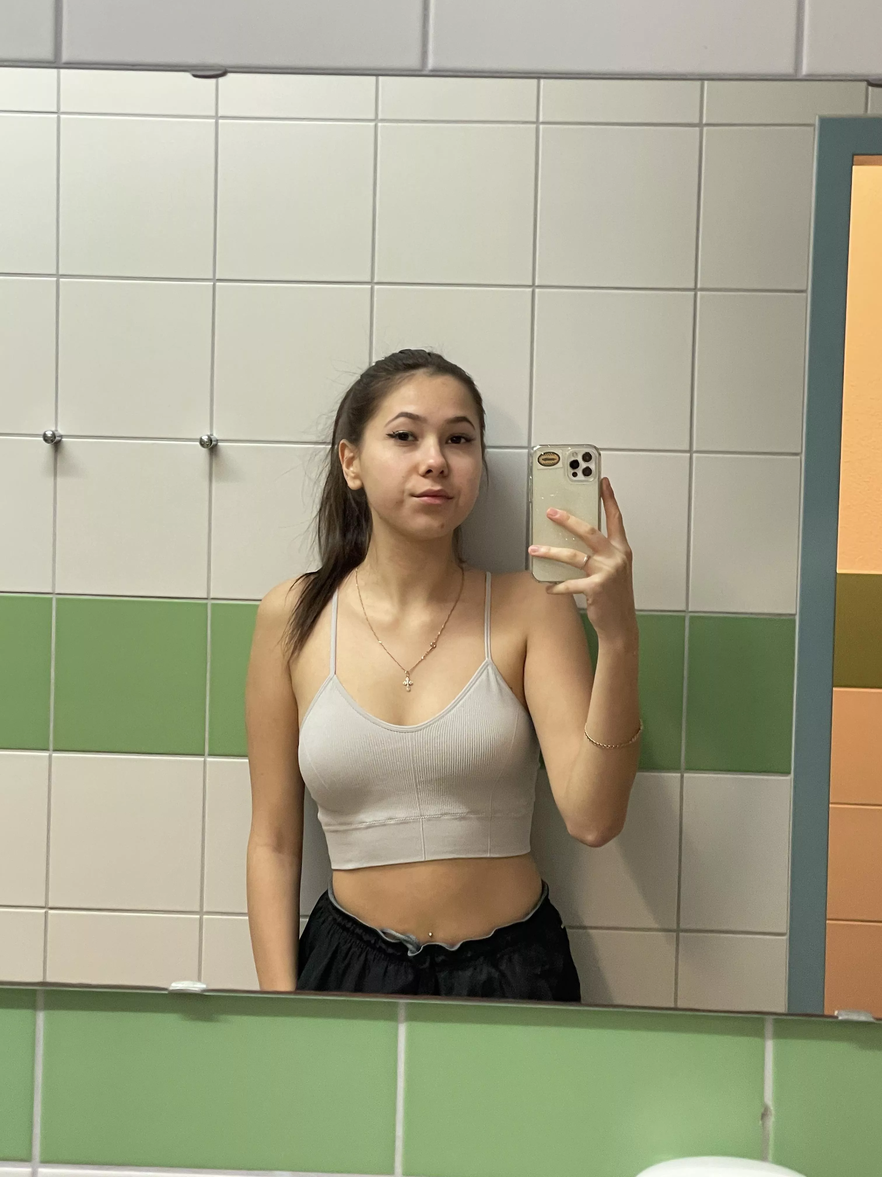 tiny titties & tight pussy ride