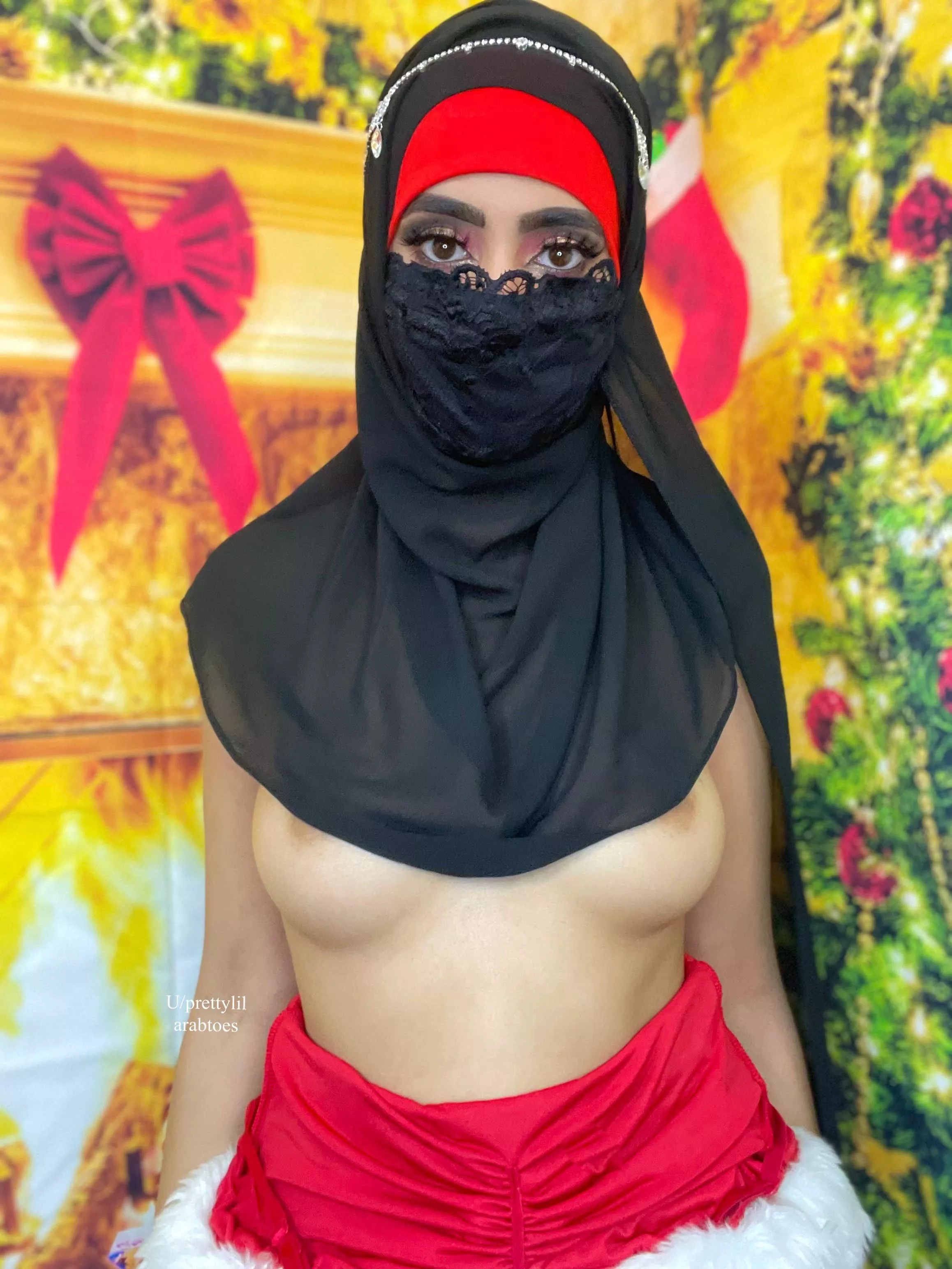 Santa told me you asked for a horny slut, so here I am