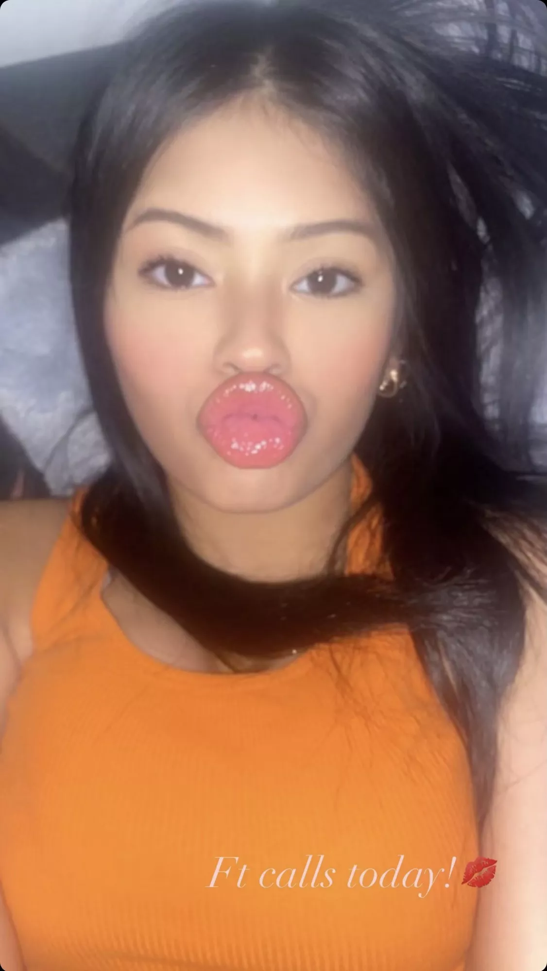 Pouty lips