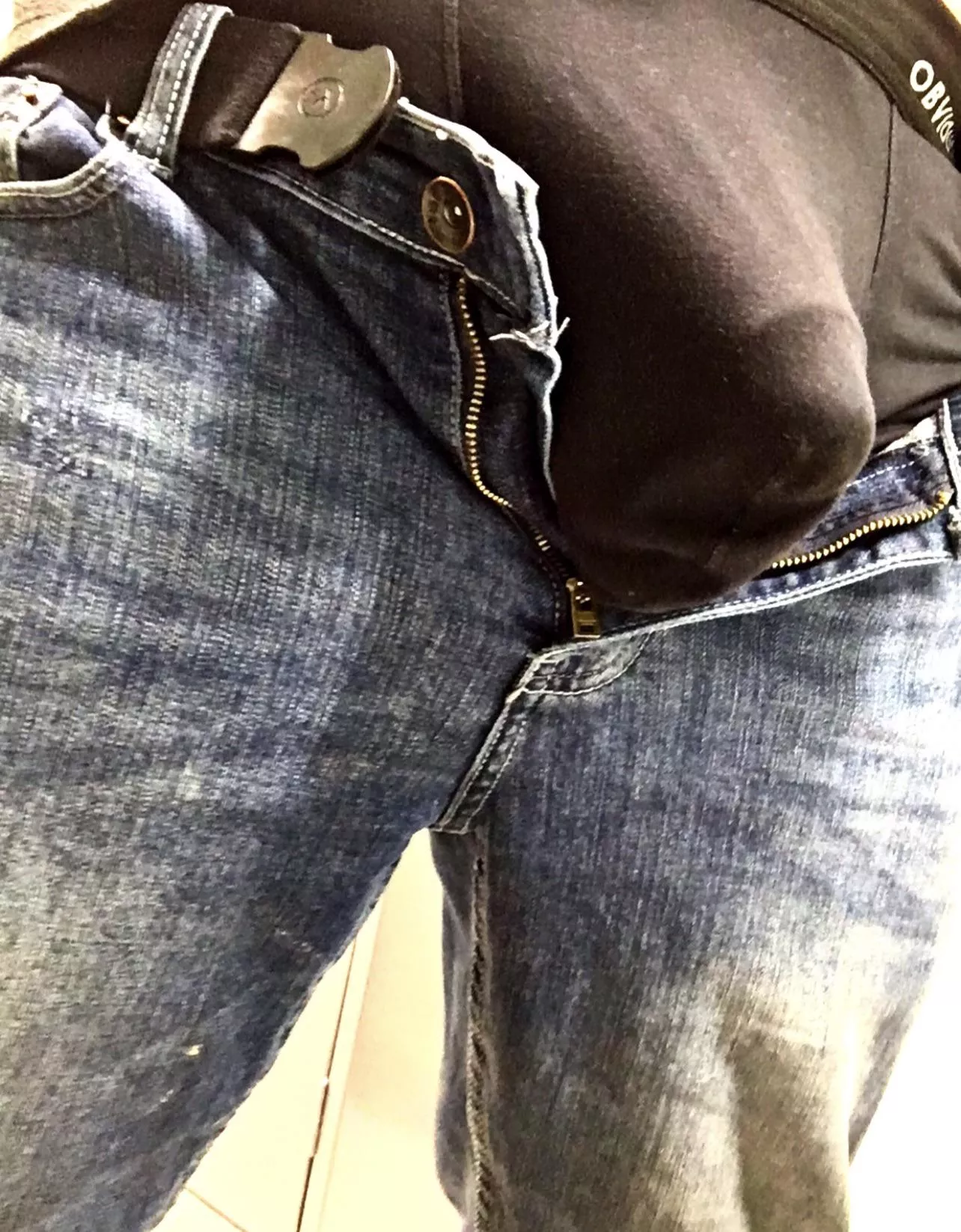 After gym bulge