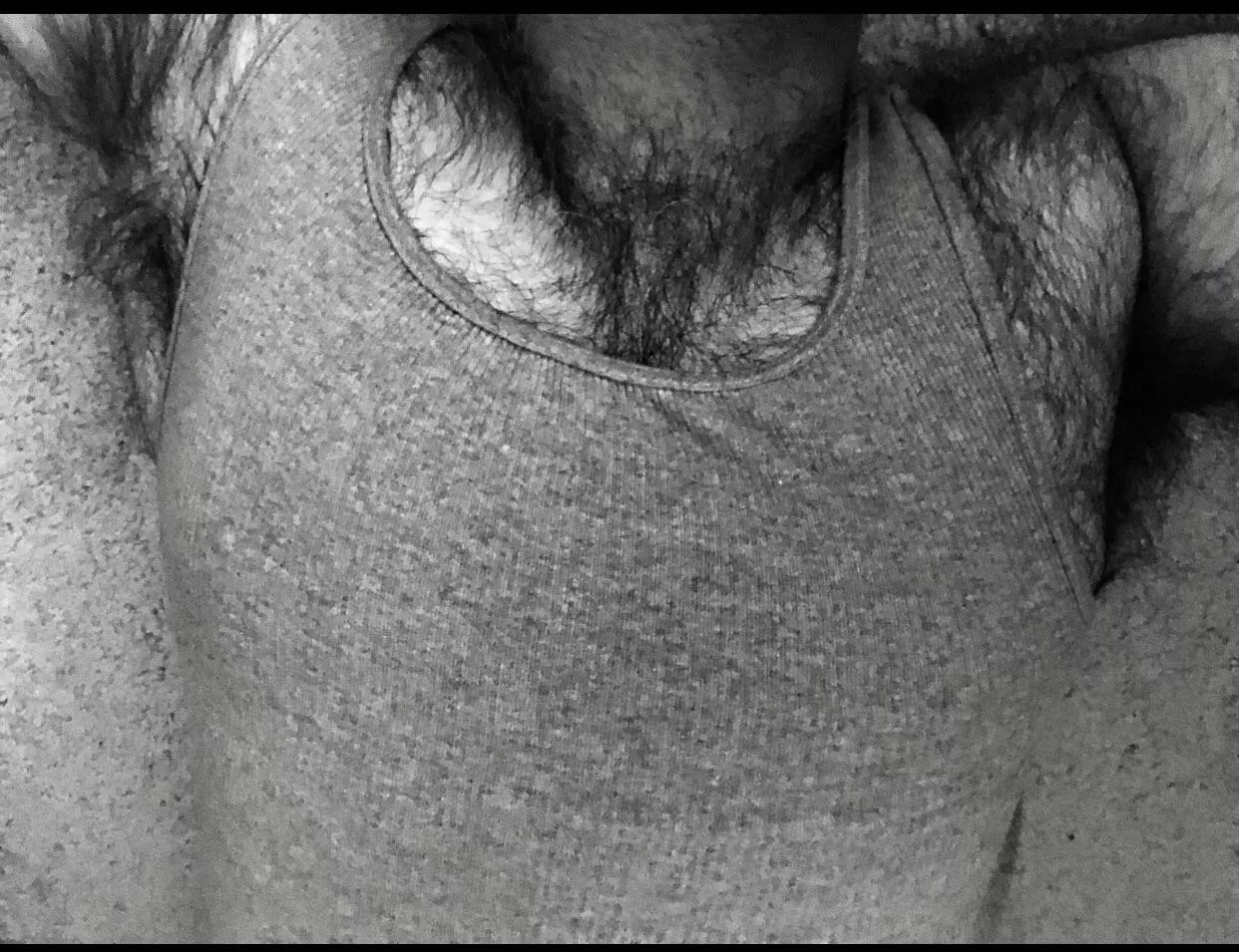 Fluffy chest and armpits hair!