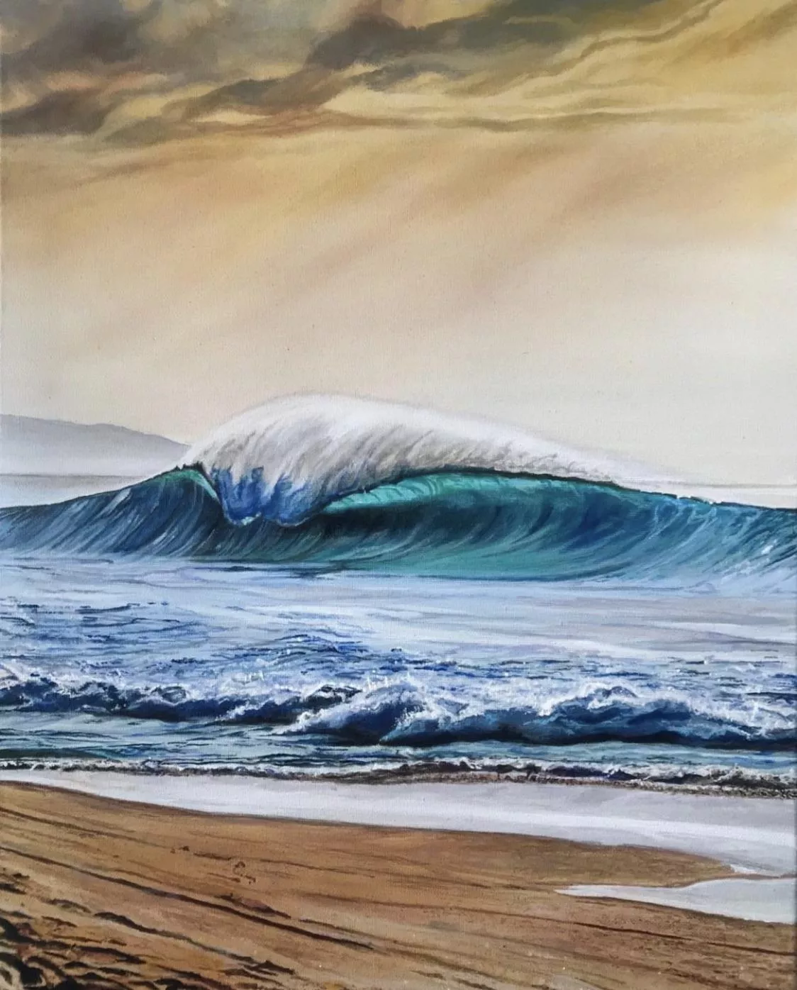 Banzai Pipeline Acrylic On Canvas Nudes Beach Nude Pics Org