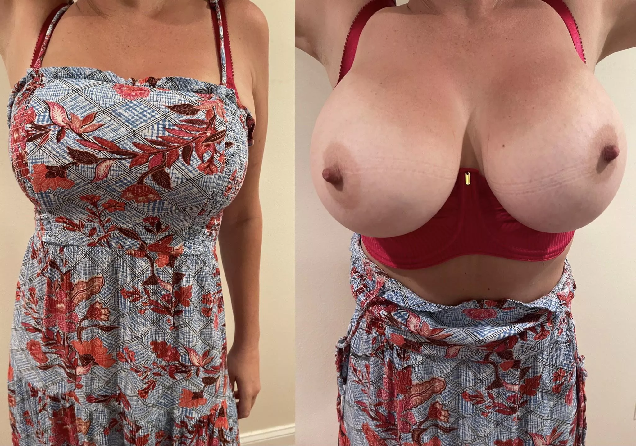 On / Off for my big mom boobies