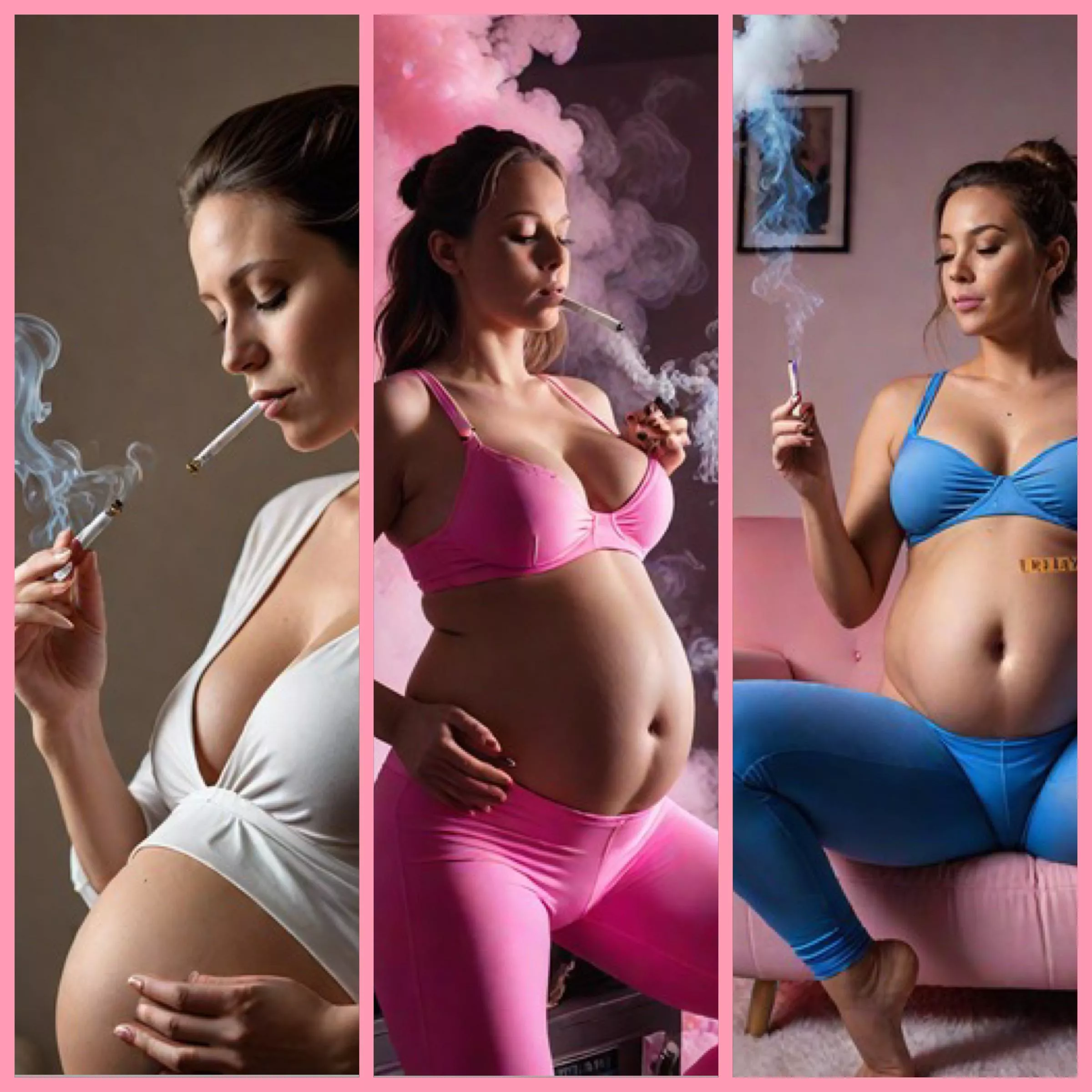 Smoking just fits any mom.