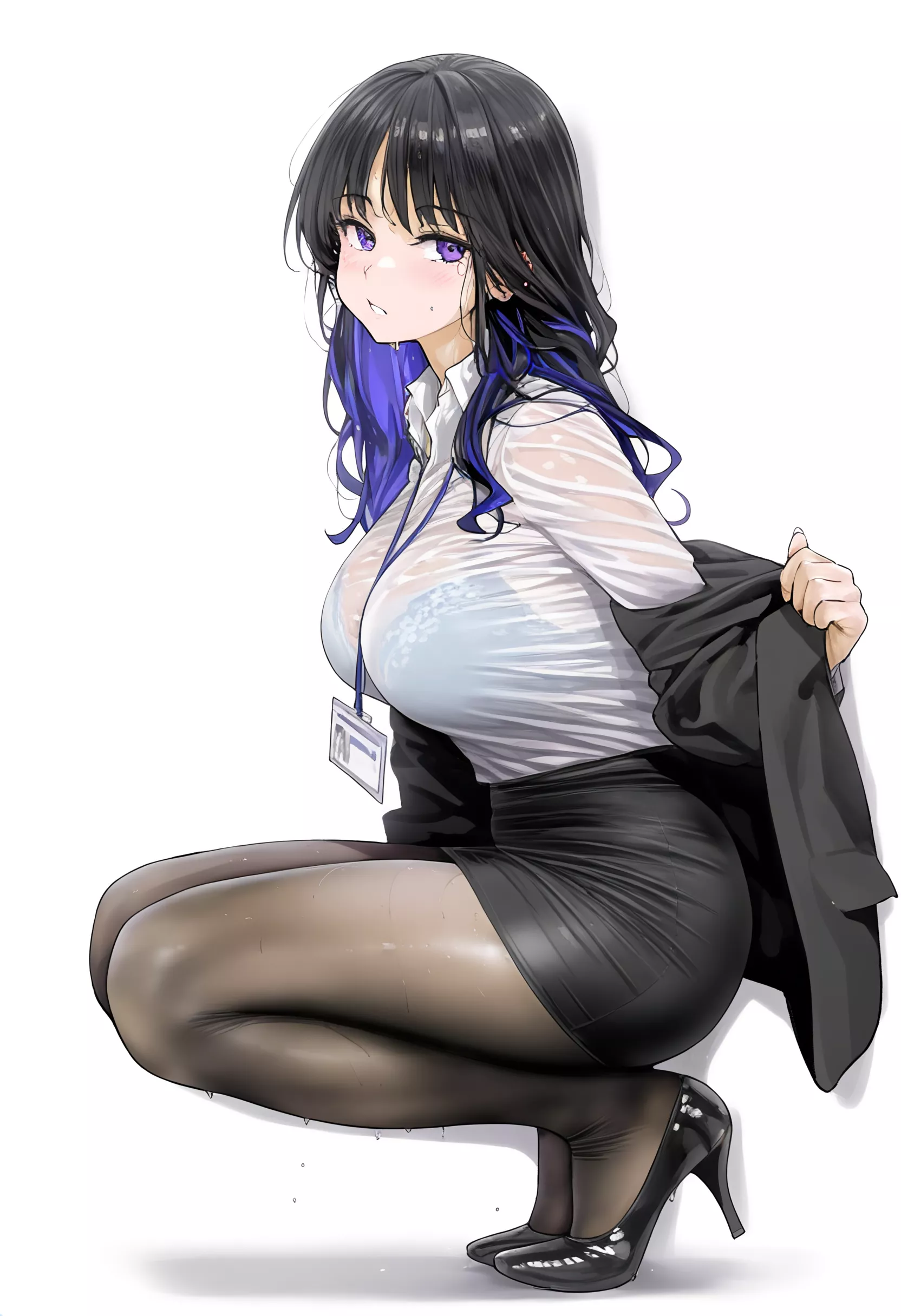 Sweaty Office Lady 